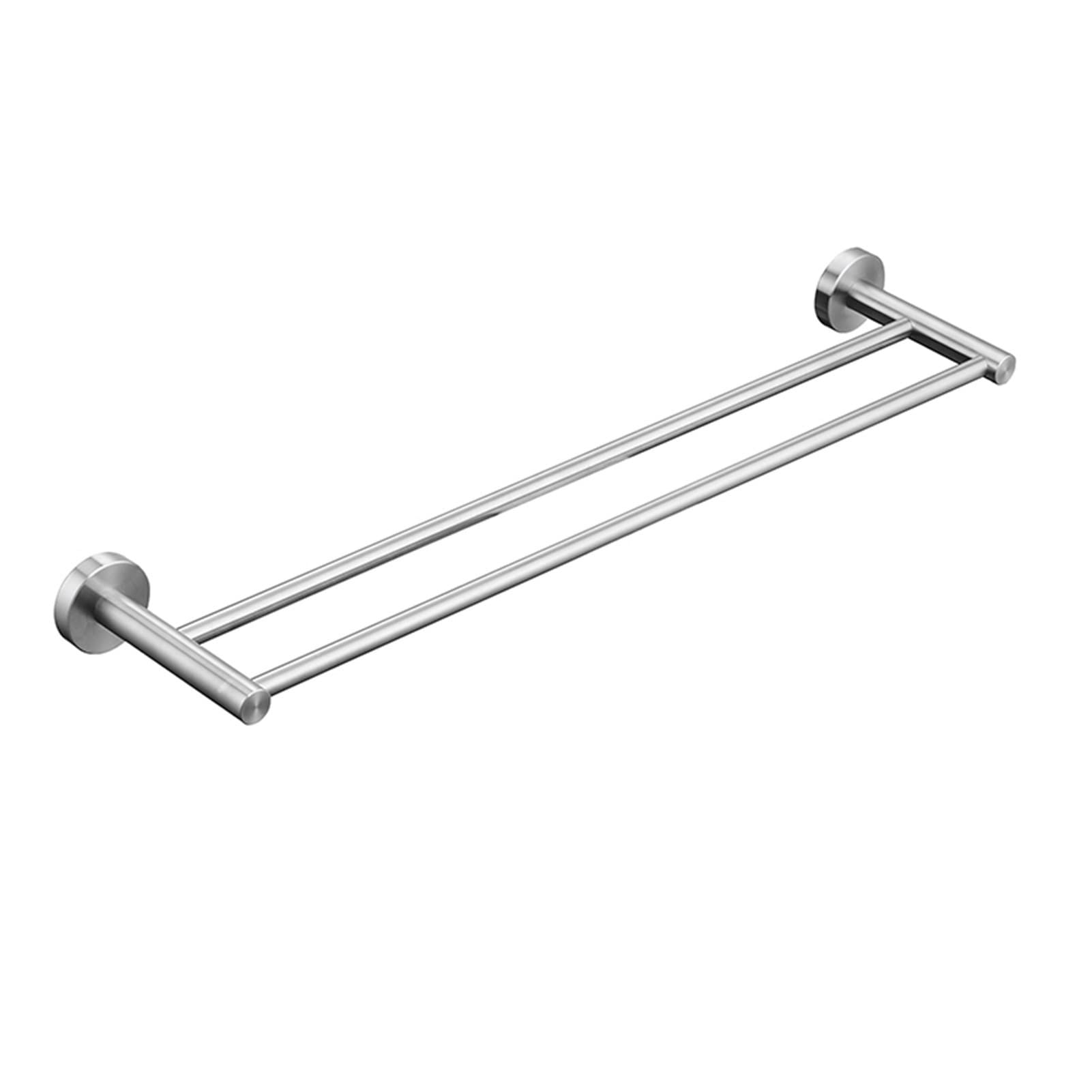 Portasciugamani da Bagno a Doppio Strato, portasciugamani a Parete, Doppio portasciugamani in Acciaio Inossidabile, portasciugamani Rotondo per Accessori da Bagno Doccia da Cucina (Dimension