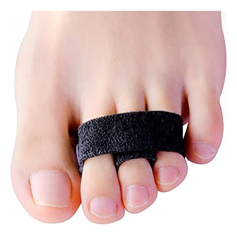 Sumiwish Hammer Toes Straightener, 8 Pack Toe Wraps, Fabric Toe Splint, Bandage Separators for Overlapping Toes Cover