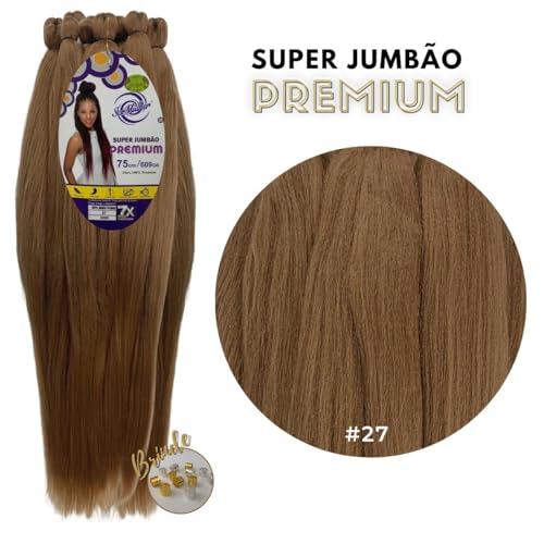 Super Jumbão Premium Ser Mulher Para Tranças e Penteados Box Braids Nagô 609 Gramas 75cm
