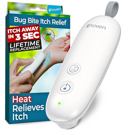iProven Bug Bite Heat Treatment Device, 3-Second Itch Relief, Dual Modes for Sensitive & Normal Skin – Natural Itch Relief for Mosquito & Insect Bites