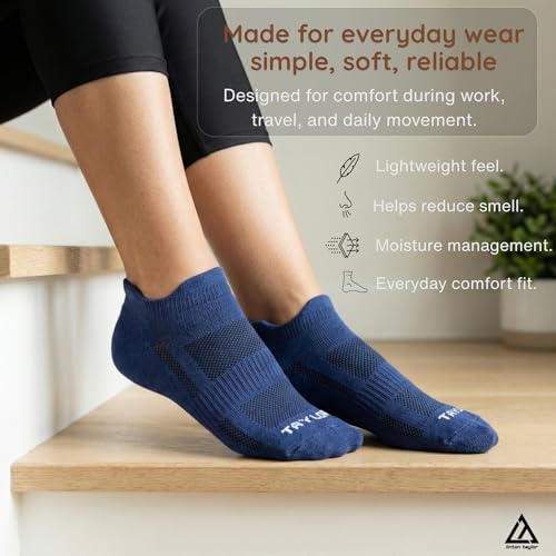 Image of Men Bamboo Ankle Socks |Ultra-Soft Breathable Summer Socks |Moisture-Wicking |Odor-Free, Lightweight Everyday Wear Socks | Size (UK 6-11)