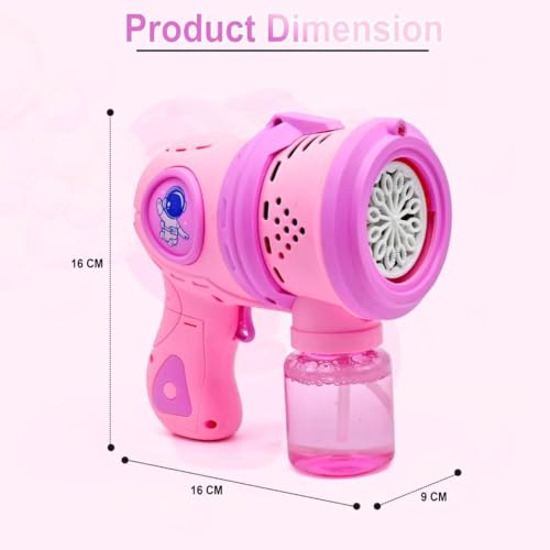 Image of Automatic Bubble Gun Toys for Kids 1Pc Bubble Machine Gun Game with 2 Liquid Bottle Leak Proof Gun for Boys & Girls Bubble Blower Outdoor & Indoor Playset Birthday Gift for Children