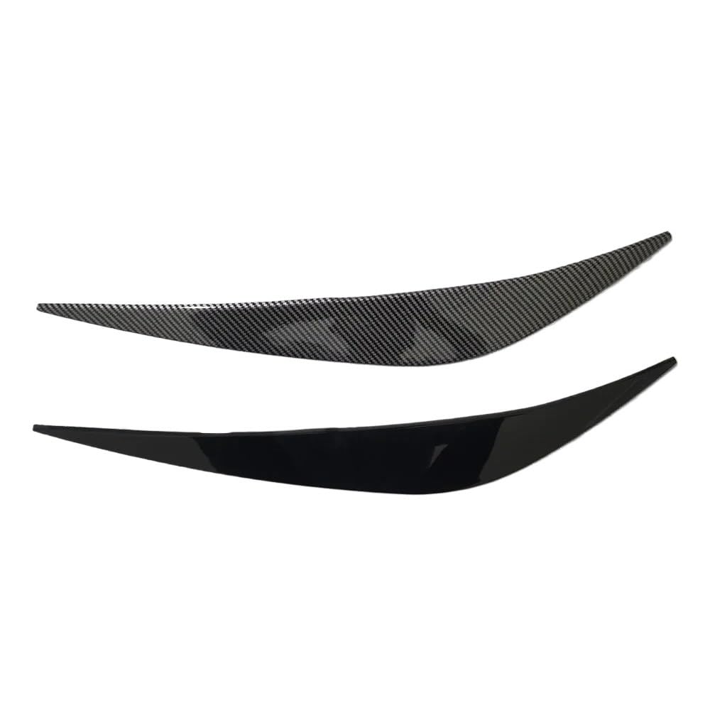Adesivi for sopracciglia malvagie con fari lucidi adatti for BMW F40 Serie 1 116i 118d(Gloss Black)