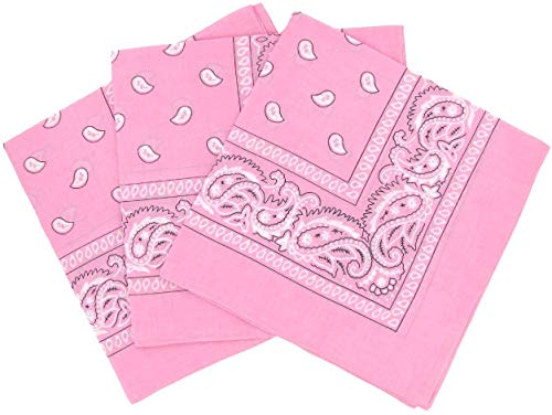 BOOLAVARD 1s, 6s, 9s or 12 Pack Cowboy Bandanas with Original Paisley Pattern