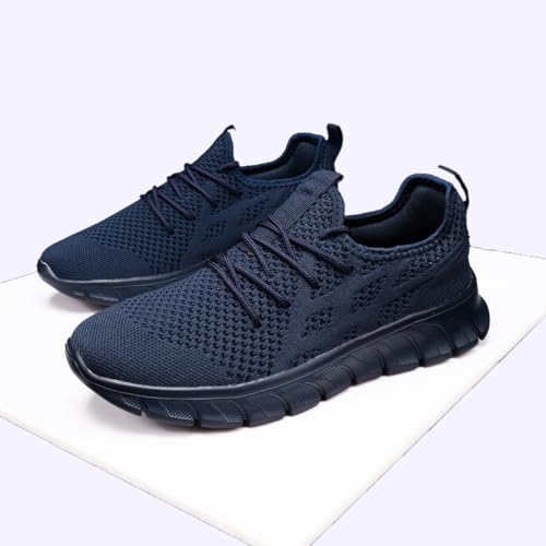 Image of Mens Walking Tennis Shoes Slip On Hiking Running Sneakers Non Slip Fitness Casual Workout Athletic Gym Lightweight Breathable Comfortable Trainers