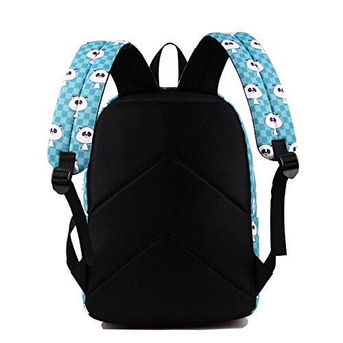 Mochila panda pequeña de estudiante bolsa computadora universidad 2