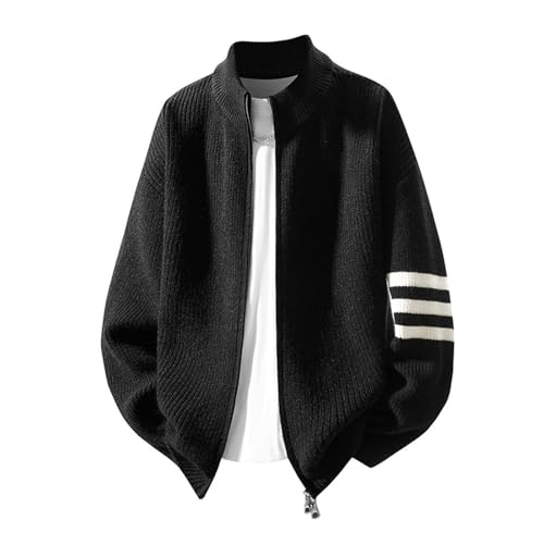 Veste décontractée pour homme à rayures et coupe ample