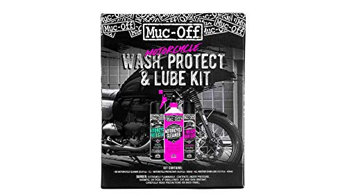 Muc Off Motorcycle Wash, Protect and Lube Kit -...