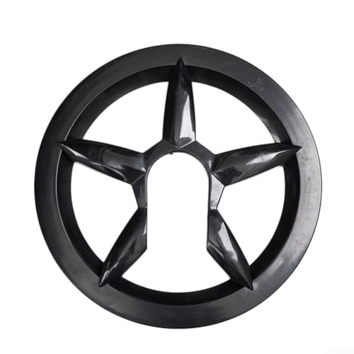 Honseadek Protection de chaîne de vélo noire, pour plateau de 40 à 42 dents, espacement 5 trous de 6,5 cm, déflecteur de plateau en plastique, pour VTT vélo de route pliable (B)