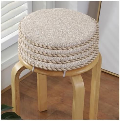 Coussin de tabouret de bar lot de 4 galettes rondes antidérapantes de jardin et bistrot