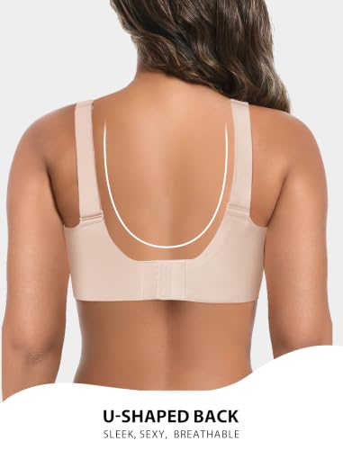 Image of Wireless Bras for Women No Underwire Seamless Buttery Bralettes Smoothing Women's Bras Full Coverage Shapedly Bra