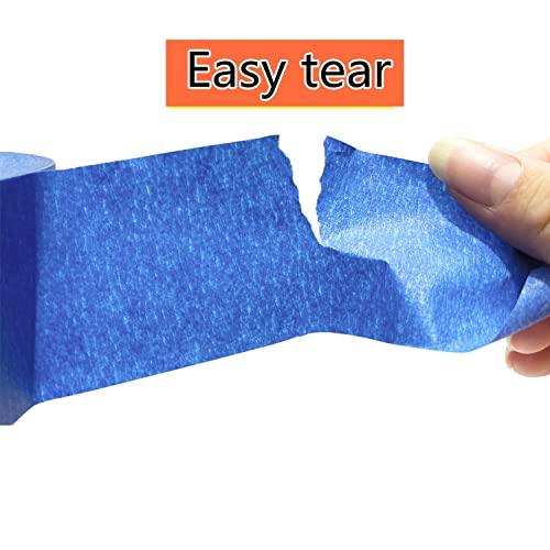 Chuangseed 3-Pack Blue Painters Tape 1.88 Inches X 60 Yards Blue Masking Tape Bulk - Sharp Edge Line Technology, Produces Sharp Lines Residue-Free And Artisan Grade Wall Trim Tape #TOP3