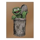 GRAPHICS & MORE Sesame Street Vintage Oscar The Grouch Wall Art Picture Paper Poster Décor Home Decoration