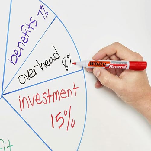 Image of Corslet 12 Pcs White Board Marker Pen Whiteboard Marker (8 Black, 3 Blue & 1 Red)