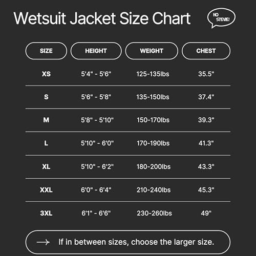 Ho Stevie! Surfing Chaqueta de Traje de Neopreno 2mm - Cierre Frontal, Fácil de Poner y Quitar - Se Mantiene en su Lugar con Lazo para Boardshorts miniatura 6