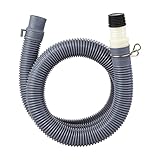 SUBMARINE Universal Dishwasher, Washing Machine Drain Hose, Washer Drain Hose Extension Kit, EVA Material, With Fixing Clip And Adapter (3.2 Feet, Gray)
