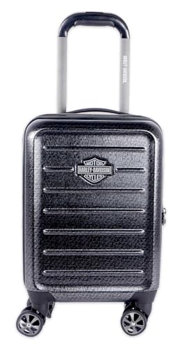 Harley-Davidson 4 Piece Cruiser Hard Sided Expandable Wheeling Luggage Set Grey2