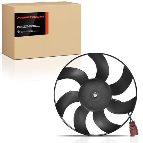 Frankberg Ventilador del radiador Rueda del ventilador Radiador de agua Compatible con Golf V 1K1 1.4L Golf VI 5K1 1.2L Golf VI 5K1 1.6L Golf VI Variante AJ5 1.6L Golf V Variante 1K5 1.4L 620-843