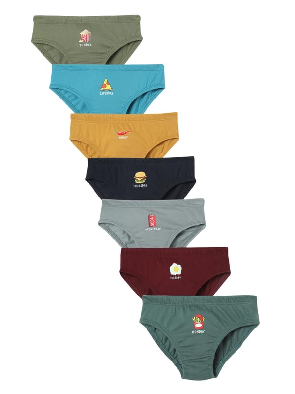 CHARM N CHERISH Weekdays Boys Brief | Printed Underwear for Kids, Pack of 7 Solid Colours Innerwear for Boys - Review, Price and Buying Guide