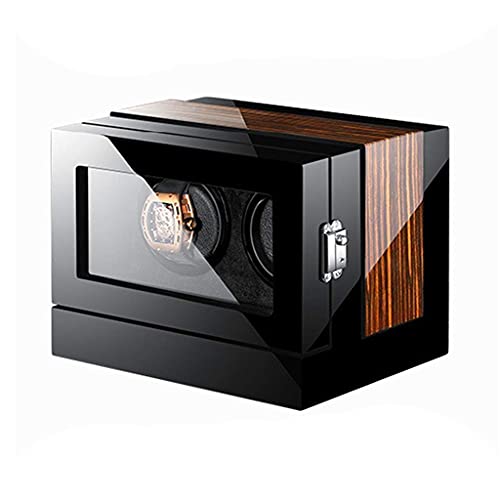 VUBYSG Watch Winders LCD Touch Sn Display, Finish,Built-in Illumination Winding Spaces Powered by Extremely Quiet Motor Fashion Watch Winder Display Watch Box,2+0,2+0