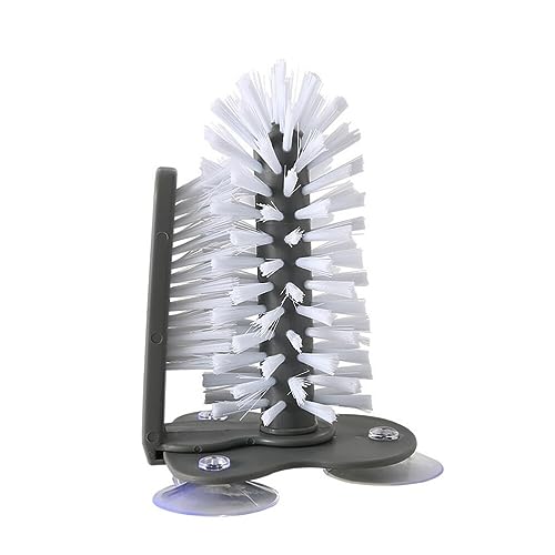 KOMUNJ Gläserspülbürste Spülbürste, Gläserbürste aus Nylon mit Saugnapf,…