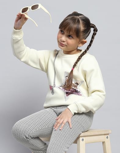 Image of Monte Carlo Girls Printed Round Neck Full Sleeve Sweatshirt (523063565)