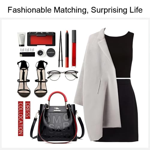 Mokcoliy]Stylish Large Capacity 【body Bag】 for Women - Soft Leather Emed 【Shoulder Bag】 - Perfect for Daily Commute, Travel, or Shopping4