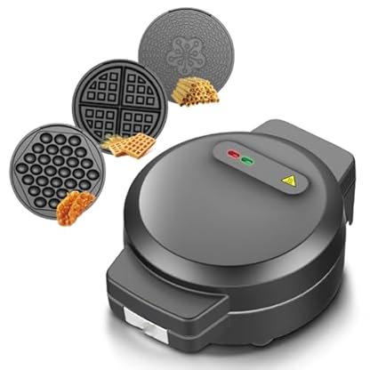 OZMDXKJ 3-In-1-Waffel-, Grill- Und Sandwichmaker, Waffeleisen-Set Mit Abnehmbaren Antihaftplatten, Perfekt Zum Zubereiten Von Gegrilltem KäSe, Thunfisch-Melts, Burgern, Steaks Und Snacks