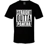 Straight Outta Panera Bread Movie and Fast Food Parody T Shirt M Black