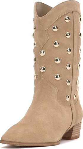 Vince Camuto Women's Prilie Studded Mid Calf Boot