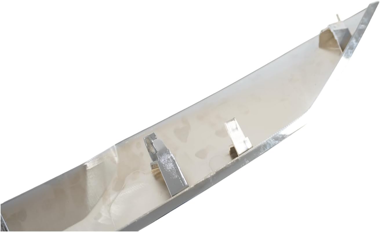 Front Upper Grille Grill Molding Trim Compatible with GMC Sierra 1500 2022 2023 2024 Front Bumper Hood Molding Replacement 84686648,84774163 (Chrome)