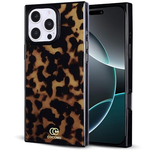 Image of COCOMII Rectangle for iPhone 16 Pro Case, Chestnut Tortoiseshell