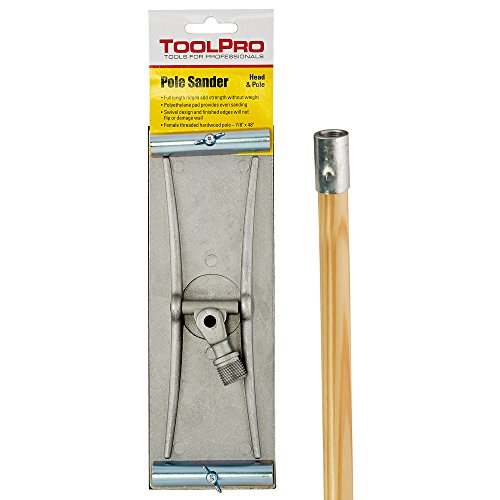 ToolPro Swivel Head Pole Sander with Male Head and Female Wood Handle Included