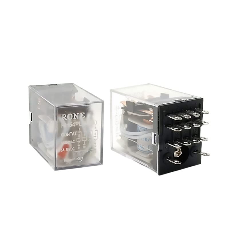 Relé intermedio mini DPDT con interruptor electromagnético de bobina LED DC 220V 2