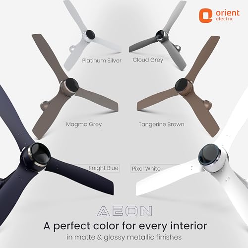 Orient Electric Newly Launched 1200 mm Aeon BLDC PRO, Anti-Dust Designer Ceiling fan with Remote & 5 yrs Warranty by Orient, Boost mode for Quick Cooling & High Air Delivery - Magma Grey 9 41J4URVcPiL