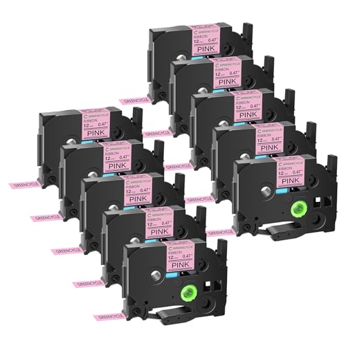 GREENCYCLE Compatible for Brother P-Touch Satin Ribbon Label Tape TZe-RE31 Fabric 12mm 0.47