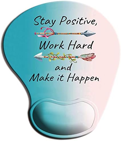 ITNRSIIET Mouse Pad, Ergonomic Mouse Pad with Wrist Support Gel Mouse Pad with Wrist Rest for Laptop, Pain Relief Mousepad with Non-Slip PU Base for Office & Home, Sky Spirit