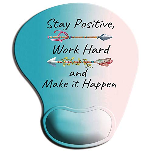 ITNRSIIET Mouse Pad, Ergonomic Mouse Pad with Gel Wrist Rest Support, Gaming Mousepad with Lycra Cloth, Non-Slip PU Base for Gaming Computer, Laptop, Home, Office & Travel, Inspirational Quotes ITNRSIIET Mouse Pad, Ergonomic Mouse Pad with Gel Wrist Rest Support, Gaming Mousepad with Lycra Cloth, Non-Slip PU Base for Gaming Computer, Laptop, Home, Office & Travel, Inspirational Quotes