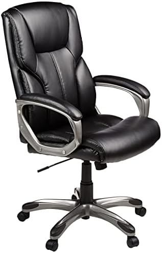Amazon Basics Executive High Back Office Chair, Adjustable Height...