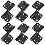 MOZCORN Lift Off Hinge 4 inch, 6 Pack Black Door Hinges Durable Flag Hinges, No Direction, Rust-Resistant...