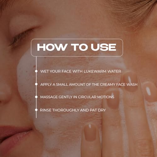 Image of Rose & Rabbit Creamy Face Wash | Anti Acne | Oil Control | Anti-Ageing | 100% Alcohol, Paraben & Sulfate Free | No Dryness or Stretchiness | For Dark Spots | For Men & Women Both | 100gm (Pack of 2)