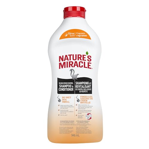 Nature’s Miracle Skunk Odor Control Shampoo & Conditioner Citrus Scent, 32 fl oz