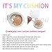 IT'S MY CUSHION Empty Cushion Foundation Compact Case DIY Makeup Portable Refillable Cosmetic Container with Air Puff and Sponge Internal case Mirror BB CC Sun Cream Make Your Own Cosmetic