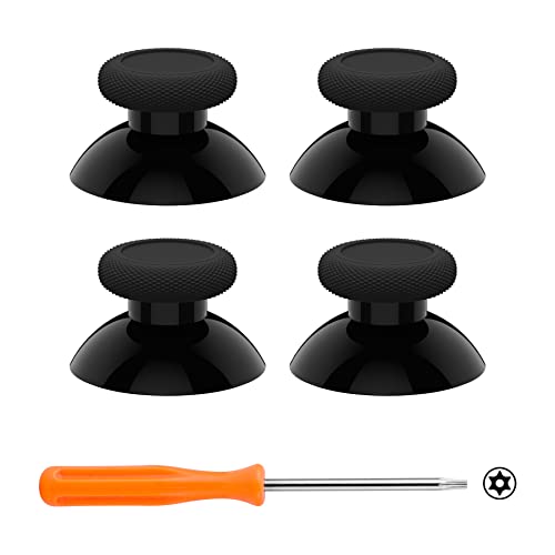 Image of eXtremeRate Thumbsticks for Xbox Series X|S, 4PCS Replacement Joysticks Repair Kit for Xbox Wireless Controller, Custom Accessories Analog Stick for Xbox One S /X /Elite Controller - Black