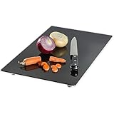 Multipurpose Tempered Glass Black Stove Cover 22 x 12 Inch – Countertop Cutting Board with Legs – Stovetop Cover to Expend Kitchen Space.