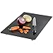 Multipurpose Tempered Glass Black Stove Cover 20 x 12 Inch - Countertop Cutting Board with Legs - Stovetop Cover to Expend Kitchen Space.
