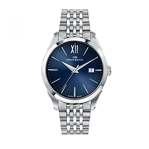 Philip Watch Roma Orologio Uomo Tempo E Data In Acciaio - R8253217002