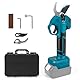 Akku Astschere, 500W Bürstenlose Akku Gartenschere Kompatibel mit Makita Akku, Öffnung 50 mm, Max 35 mm Schneiddurchmesser Akku BaumSchere mit Ersatzklinge für Baum Beschneiden(Ohne Batterie)