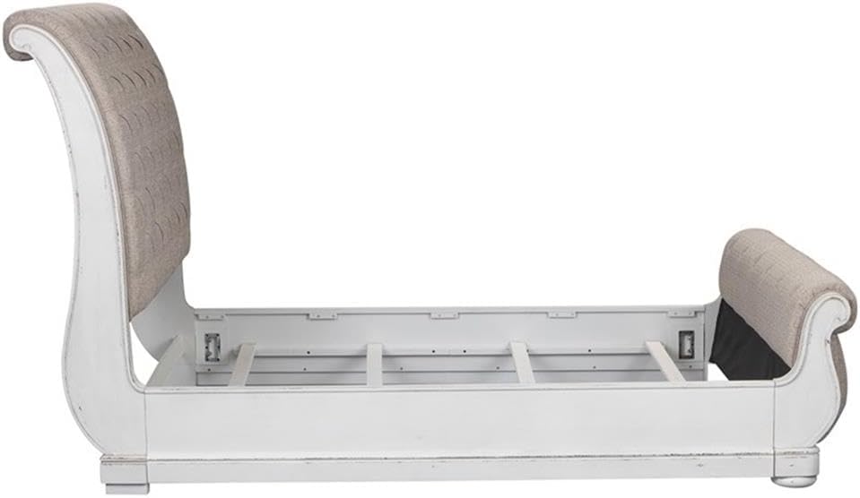 Liberty Furniture Industries Magnolia Manor Sleigh, King, White