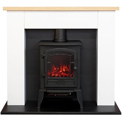 Adam Chester Fireplace in Pure White Cover